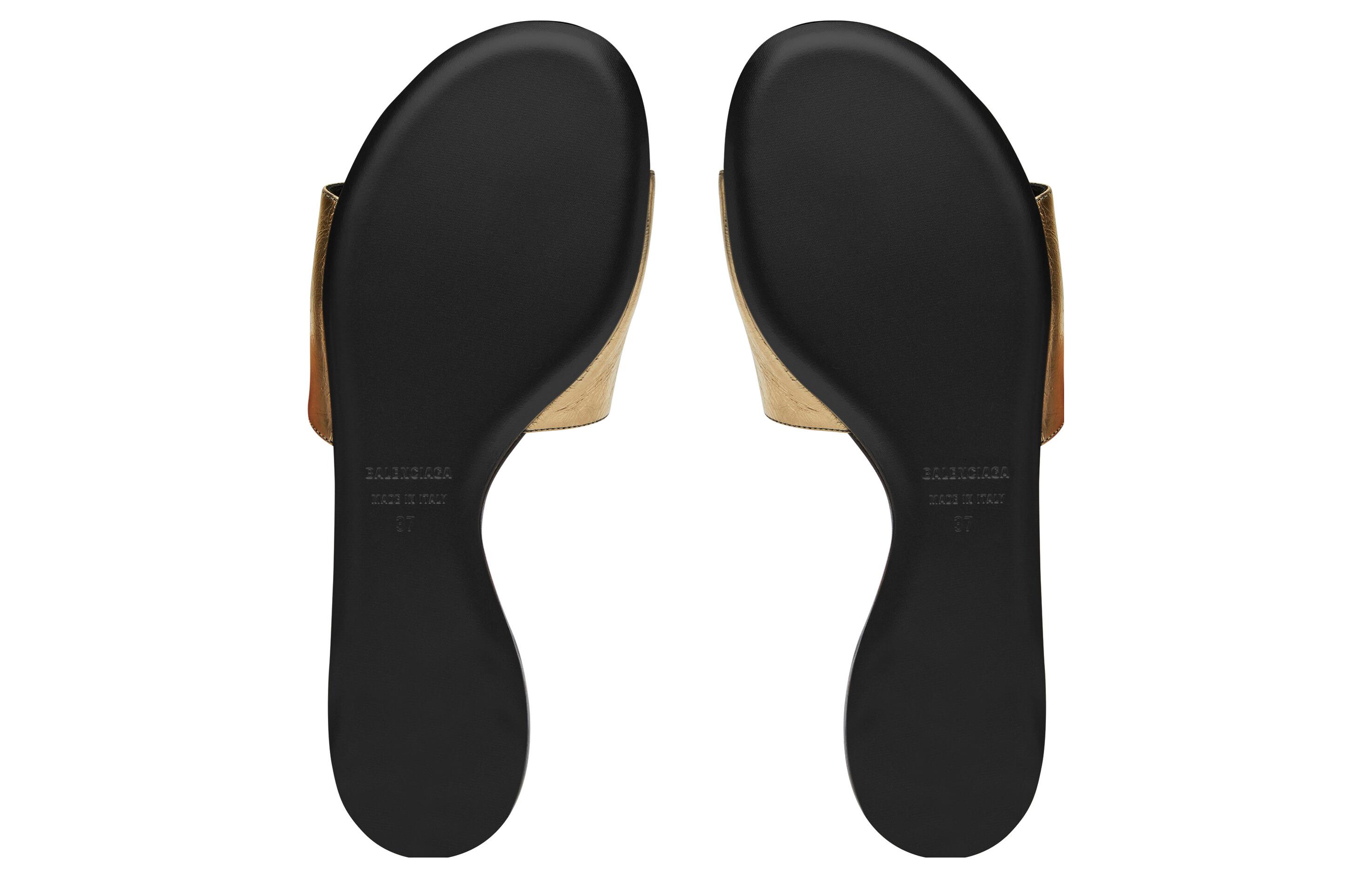 (W) Balenciaga Round Toe Slip-On 'Gold' 圖 6