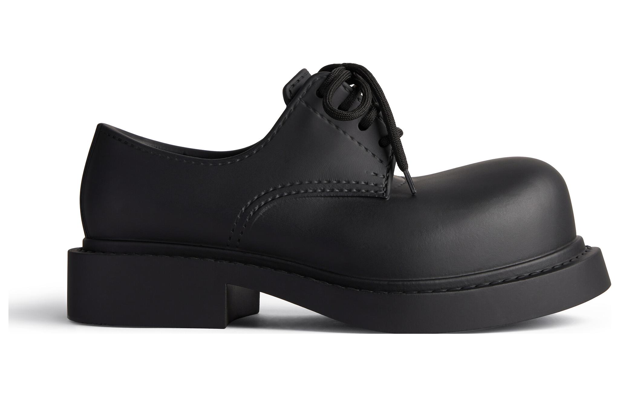 (W) Balenciaga Rubber 'Simple Trendy Casual Flat - Black' 圖 2