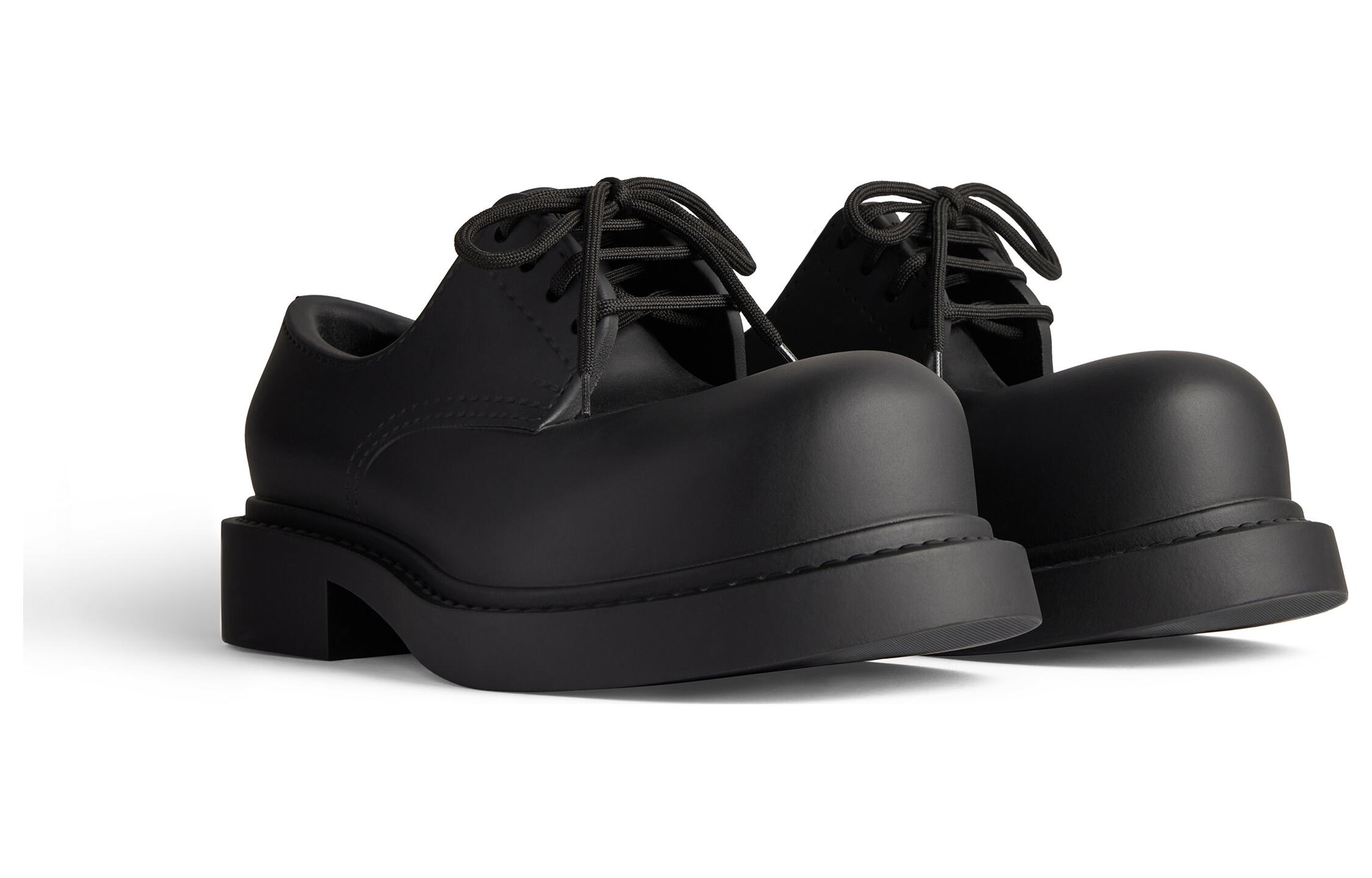 (W) Balenciaga Rubber 'Simple Trendy Casual Flat - Black' 圖 3