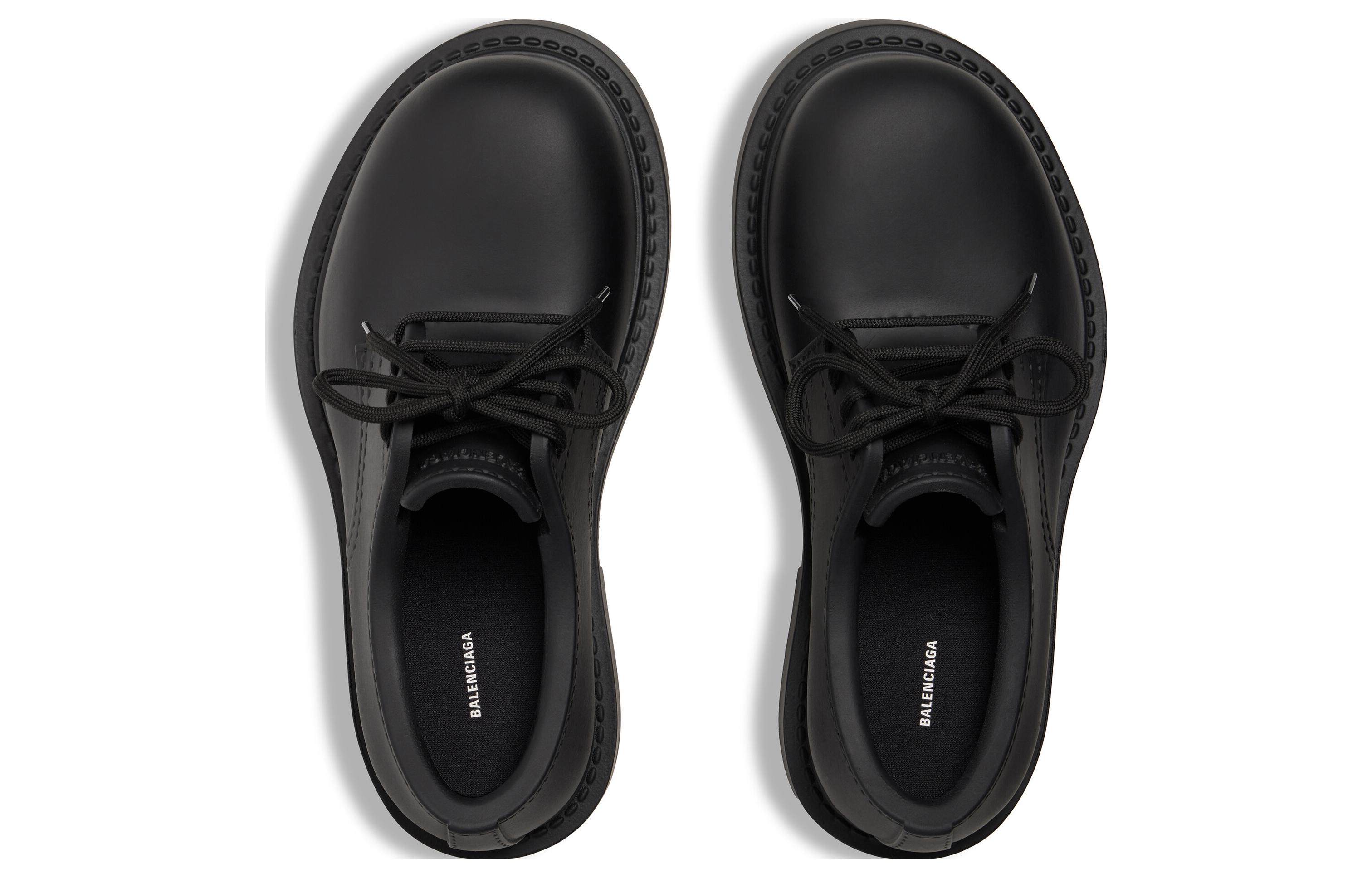 (W) Balenciaga Rubber 'Simple Trendy Casual Flat - Black' 圖 5