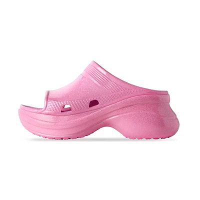 (W) Balenciaga Rubber Slide 'Pink CMFT Thick Sole'