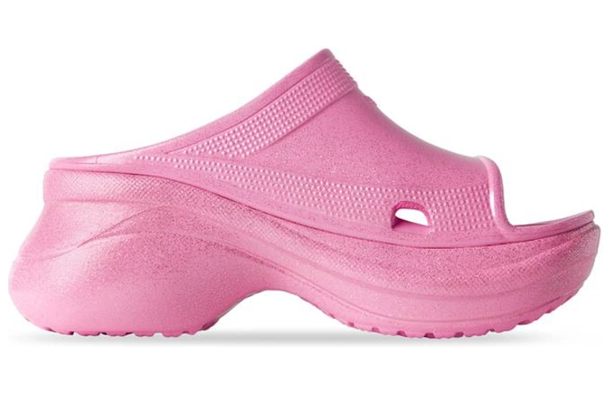 (Women) Balenciaga Rubber Slide 'Pink Comfort Thick Sole'