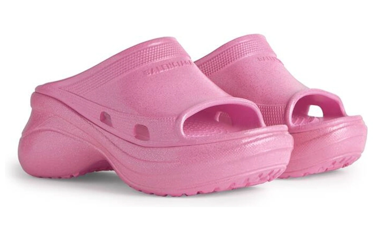 (Women) Balenciaga Rubber Slide 'Pink Comfort Thick Sole'