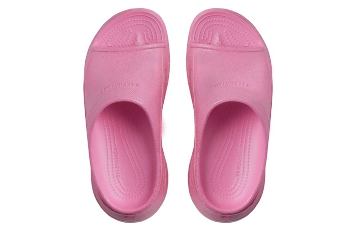 (Women) Balenciaga Rubber Slide 'Pink Comfort Thick Sole'