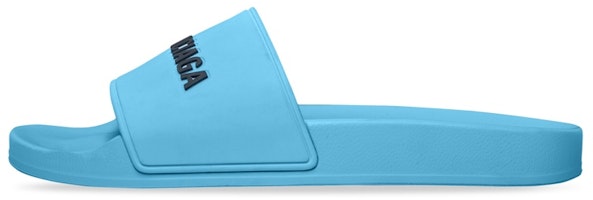 (Women) Balenciaga Pool Slides 'Light Blue' 565547W1S804001 (Women) Balenciaga Pool Slides 'Light Blue' 565547W1S804001