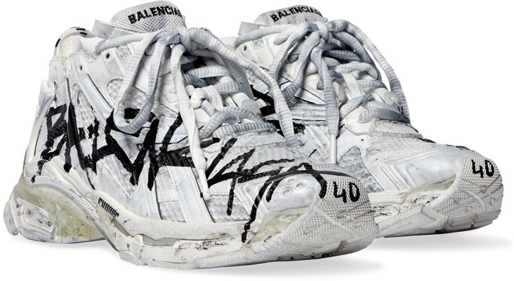 (W) Balenciaga Runner Grafiti Putih 677402W3RBQ9010 Lookbook (W) Balenciaga Runner Grafiti Putih 677402W3RBQ9010