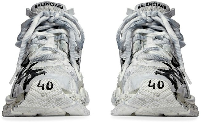 (Women) Balenciaga Runner Graffiti White 677402W3RBQ9010 Details for (Women) Balenciaga Runner Graffiti White 677402W3RBQ9010