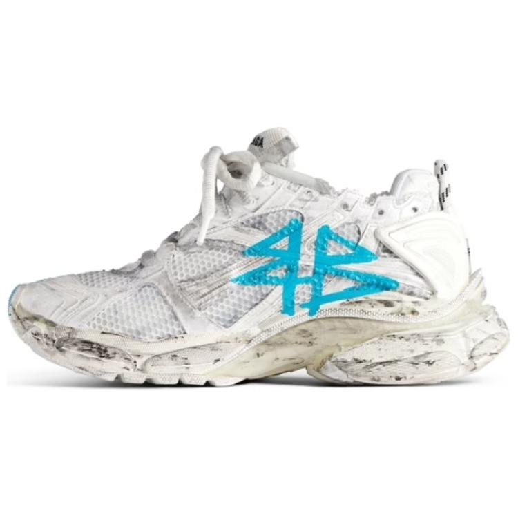 (W) Balenciaga RNNR Sneaker 'Graffiti - White Blue'