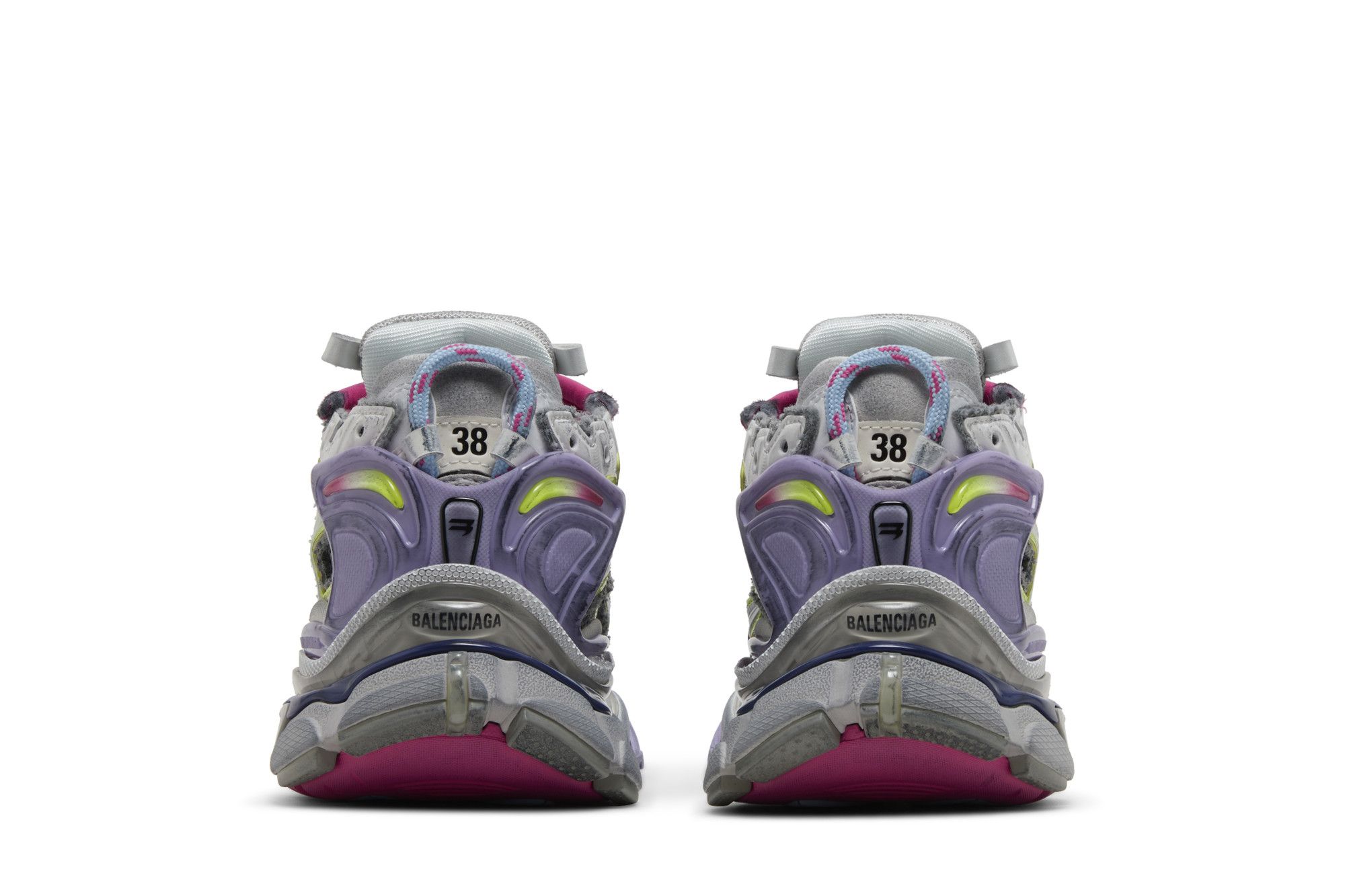 Details for （女款）Balenciaga 跑鞋 '灰色淺紫色' 677402-W3RBP-1745