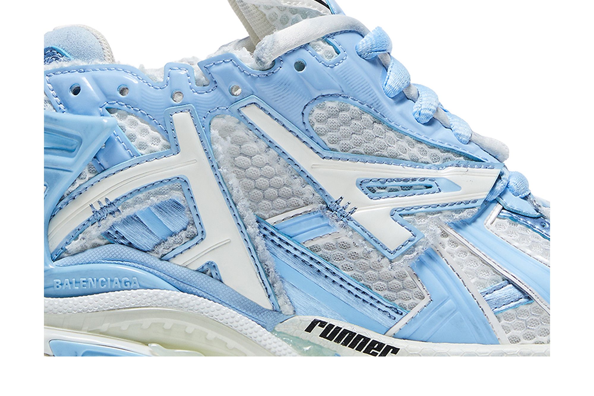 Order Balenciaga巴黎世家 Runner 網布 低筒 運動休閒鞋 女款 白藍 做舊版