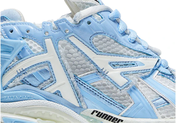 Balenciaga巴黎世家 Runner 網布 低筒 運動休閒鞋 女款 白藍 做舊版 Order Balenciaga巴黎世家 Runner 網布 低筒 運動休閒鞋 女款 白藍 做舊版