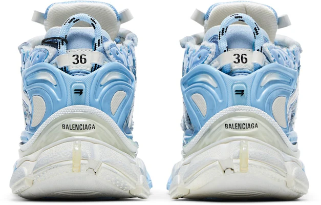 Balenciaga巴黎世家 Runner 網布 低筒 運動休閒鞋 女款 白藍 做舊版 Details for Balenciaga巴黎世家 Runner 網布 低筒 運動休閒鞋 女款 白藍 做舊版