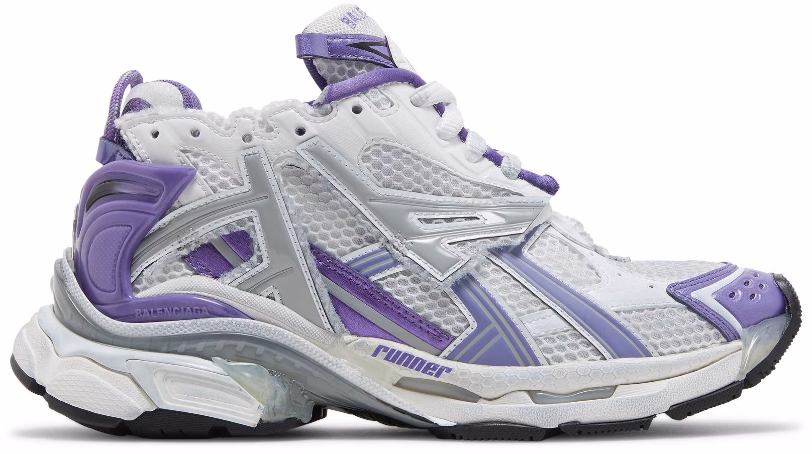 White and 2025 purple balenciaga runners