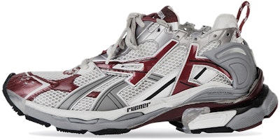 (Women) Balenciaga Runner Sneaker 'White Burgundy' 677402-W3RB3-9069 (Women) Balenciaga Runner Sneaker 'White Burgundy' 677402-W3RB3-9069