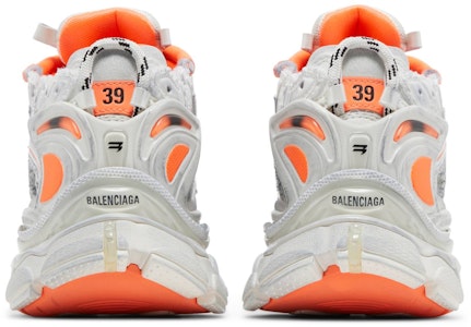 Balenciaga 巴黎世家 Runner 時尚繫帶運動鞋 女款 白橙 做舊款 Details for Balenciaga 巴黎世家 Runner 時尚繫帶運動鞋 女款 白橙 做舊款