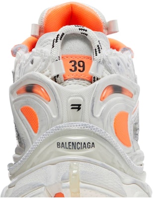 (W) Balenciaga Runner Sneaker 'Putih Fluo Oren' 677402-W3RBM-9770 Sizing (W) Balenciaga Runner Sneaker 'Putih Fluo Oren' 677402-W3RBM-9770