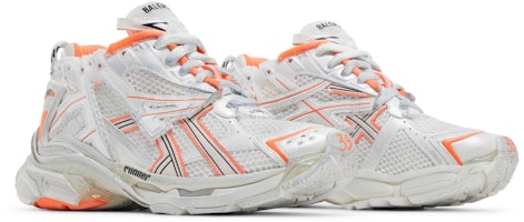 Balenciaga 巴黎世家 Runner 時尚繫帶運動鞋 女款 白橙 做舊款 Cheap Balenciaga 巴黎世家 Runner 時尚繫帶運動鞋 女款 白橙 做舊款