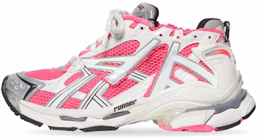 (Women) Balenciaga Runner Sneaker 'White Neon Pink' 677402-W3RBN-9155 (Women) Balenciaga Runner Sneaker 'White Neon Pink' 677402-W3RBN-9155