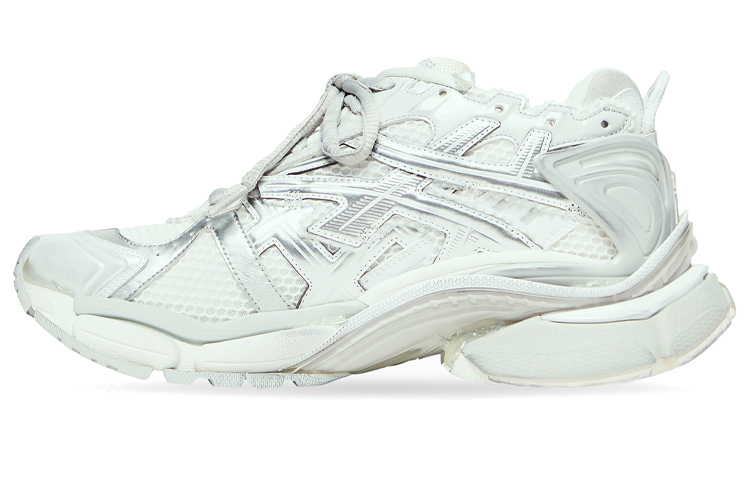 (Women) Balenciaga Runner Sneaker 'White Silver'  677402-W3RBL-8100