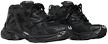 Lookbook (W) Balenciaga Runner Zapatillas 'Desgastadas - Negras' 677402-W3RBT-1000