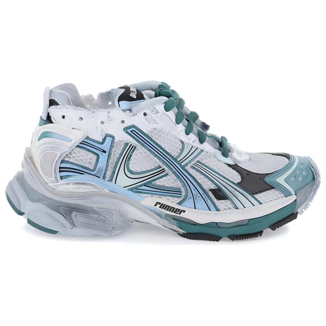 (W) Balenciaga RNNR Sneaker 'Worn-Out - White Green Blue' 圖 2