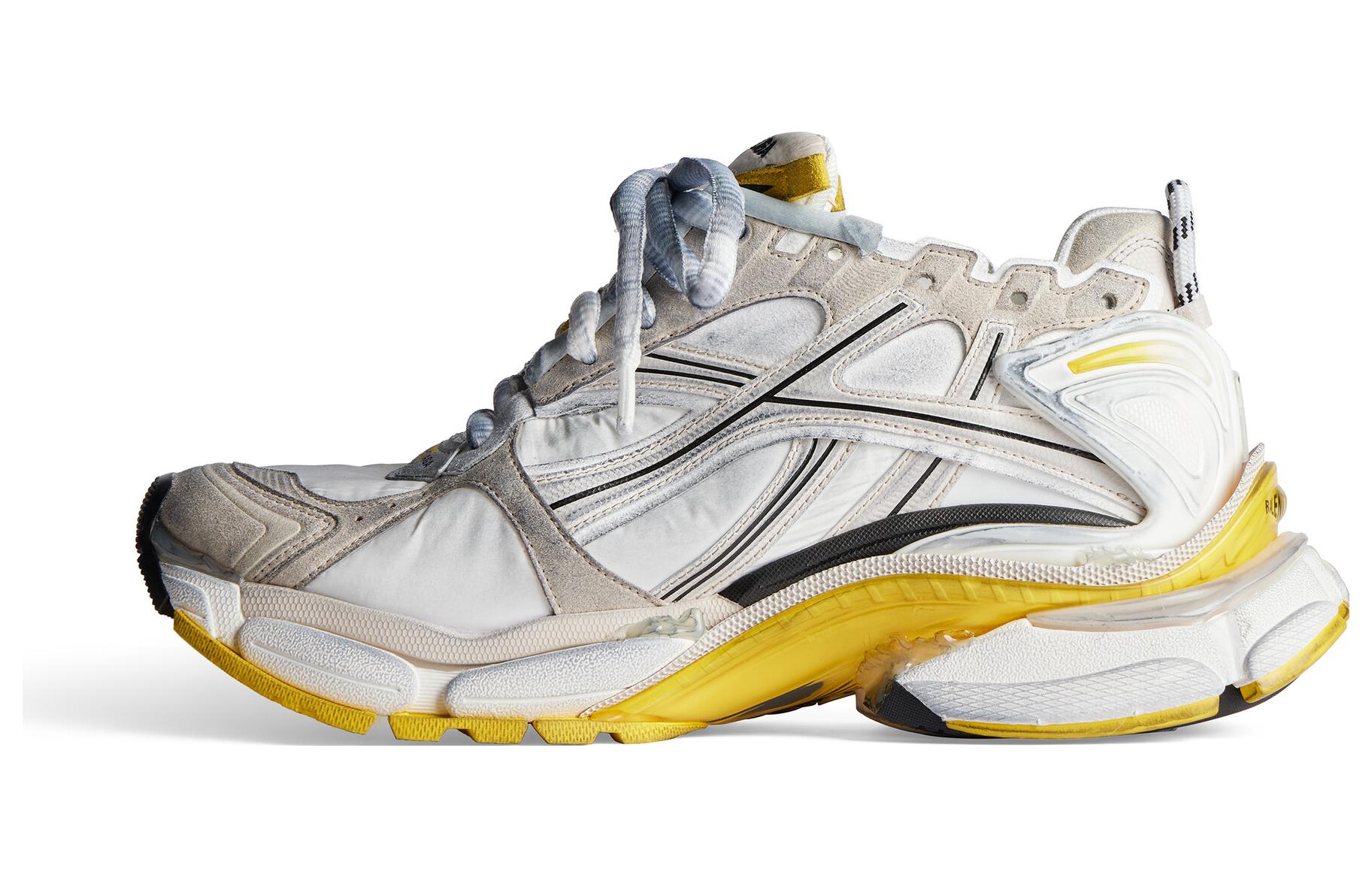 Buy Balenciaga巴黎世家 絨面 圓頭繫帶 舒適百搭 低筒 生活休閒鞋 女款 灰色