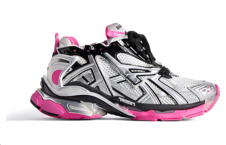 Order (W) Zapatillas Balenciaga Runner 'Plata Blanco Rosa Malla y Nylon' 677402W3RBW9155