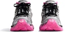Lookbook (W) Zapatillas Balenciaga Runner 'Plata Blanco Rosa Malla y Nylon' 677402W3RBW9155