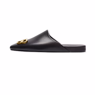 (W) Balenciaga Sandals 'Black and Medal Logo'