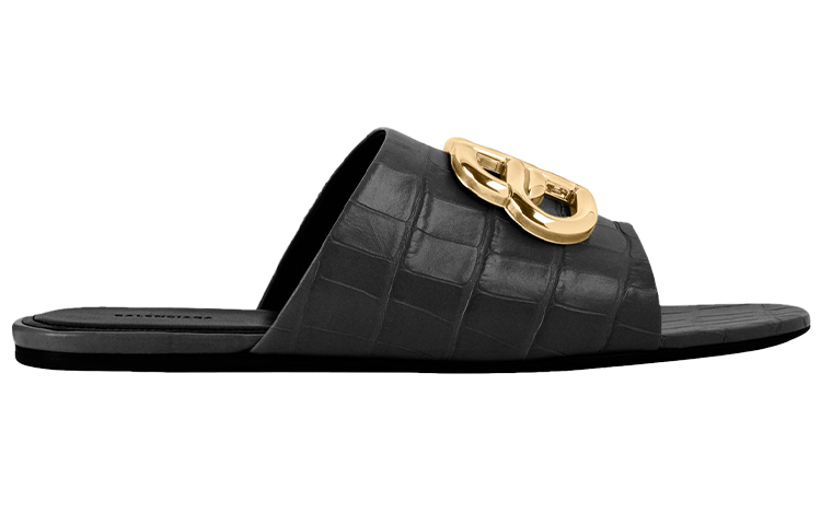 Order (W) Balenciaga Sandalen ''Schwarz Gold'' 629537WA9D11088