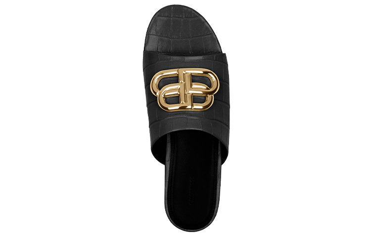 Lookbook (W) Balenciaga Sandalen ''Schwarz Gold'' 629537WA9D11088