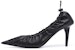 (W) Balenciaga Scrunch Knife 80mm Kasut Tumit Tinggi 'Hitam' 636612WA2M01000