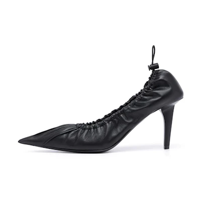 (W) Balenciaga Scrunch Knife 80mm Pump Heels 'Black'