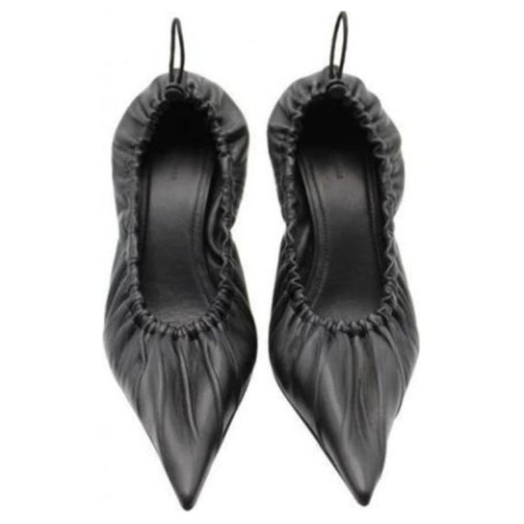 Purchase (W) Balenciaga Scrunch Knife Tacchi a Spillo 80mm ''Nero'' 636612WA2M01000