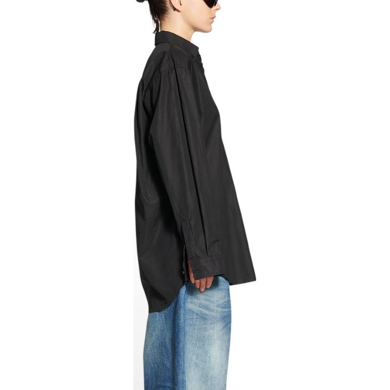 Sizing (W) バレンシアガ セブン 七夕 FW22 オーバーサイズ 長袖シャツ ブラック. 706099TYB181000