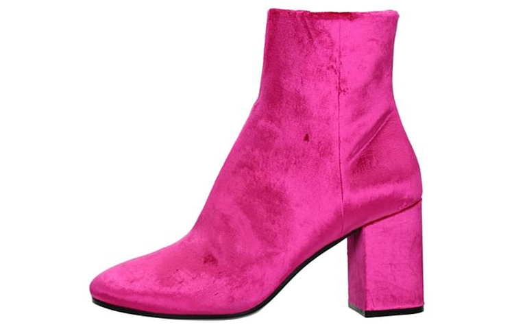 (Women) Balenciaga Short Boot 'Pink Velvet' 477243W05805620
