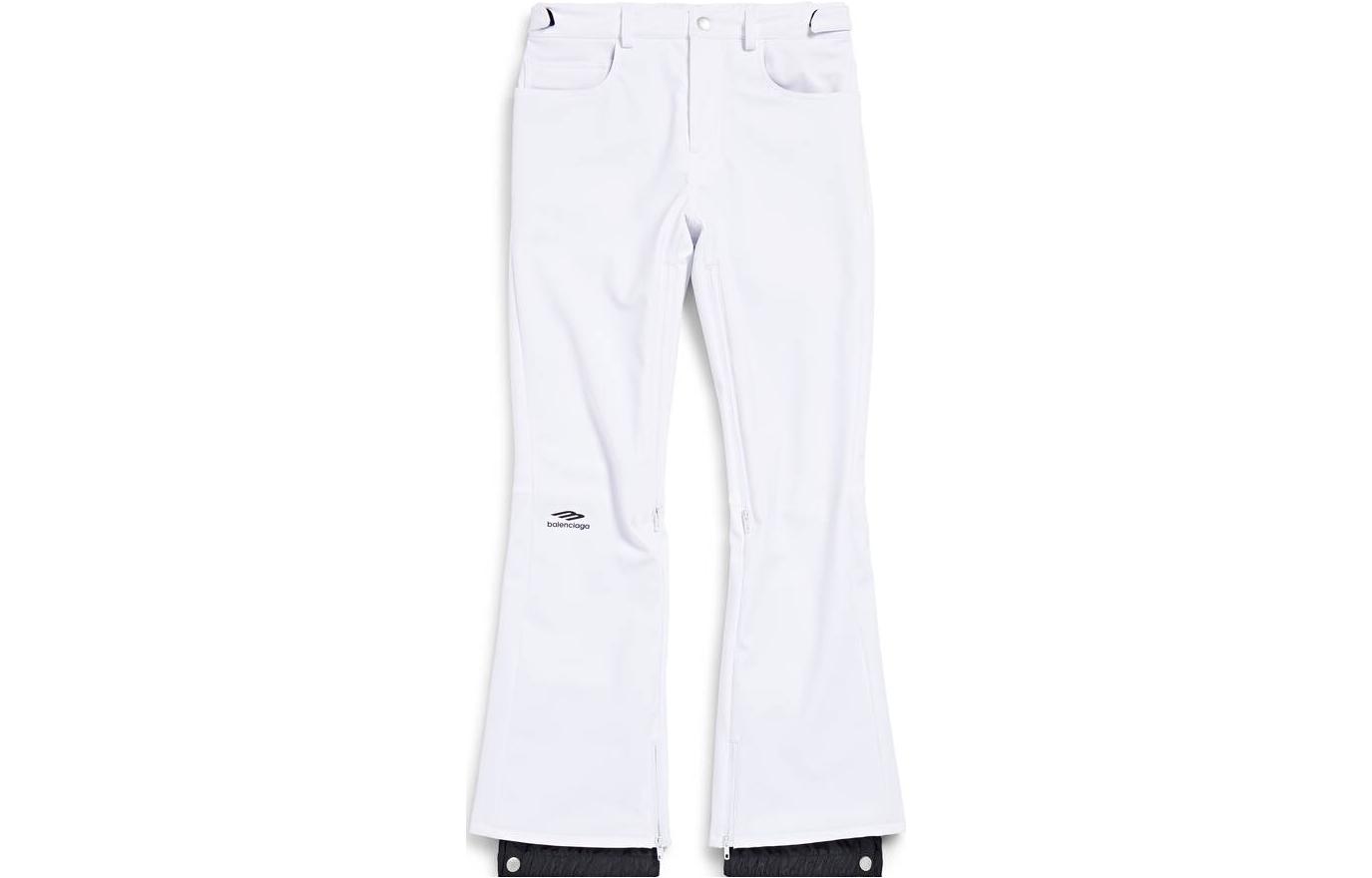 Order (W) 발렌시아가 스키웨어 FW24 미드라이즈 플레어드 스노우 팬츠 화이트 레귤러핏. 774002TPQ379000