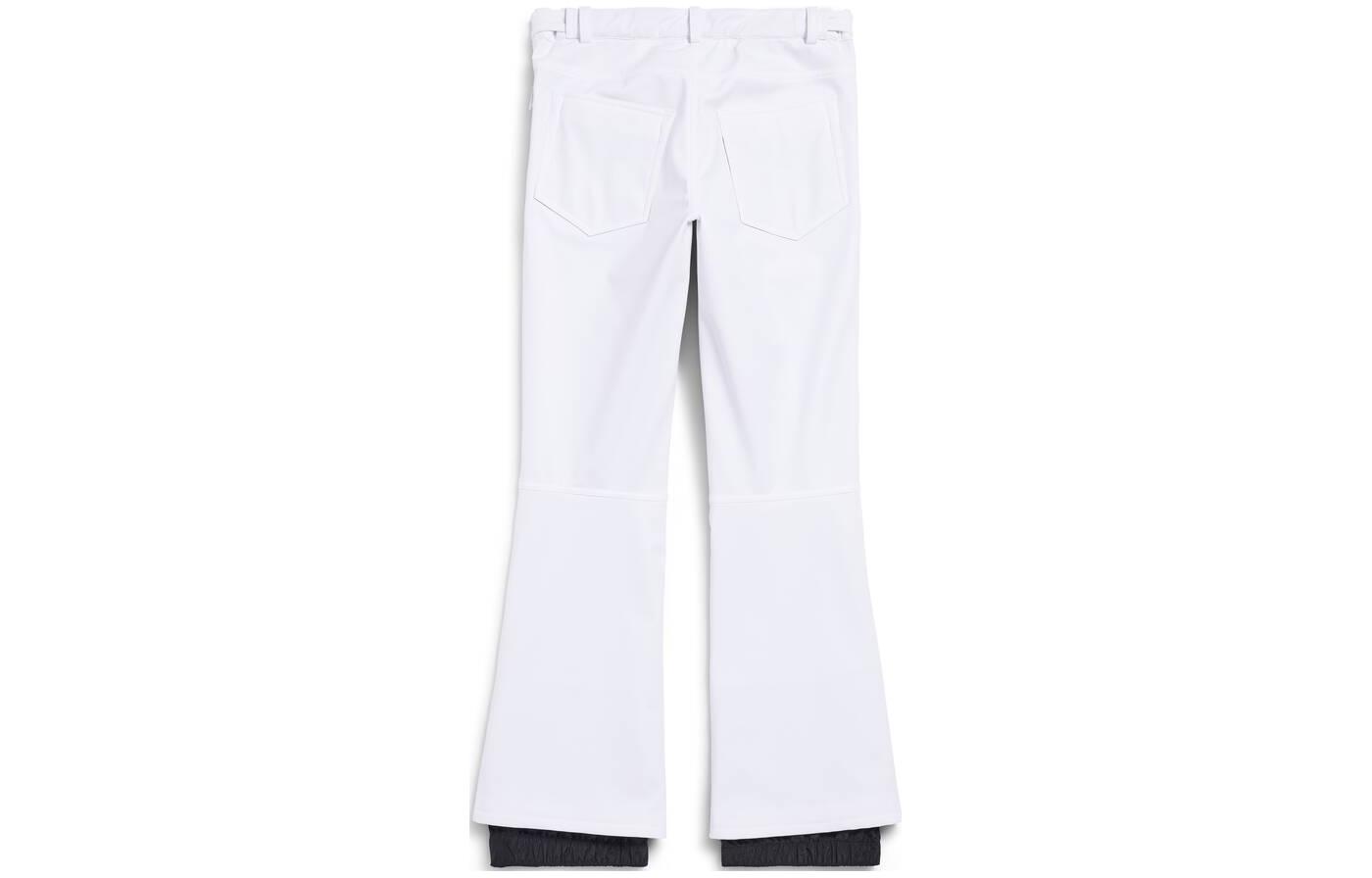 Lookbook (W) 발렌시아가 스키웨어 FW24 미드라이즈 플레어드 스노우 팬츠 화이트 레귤러핏. 774002TPQ379000