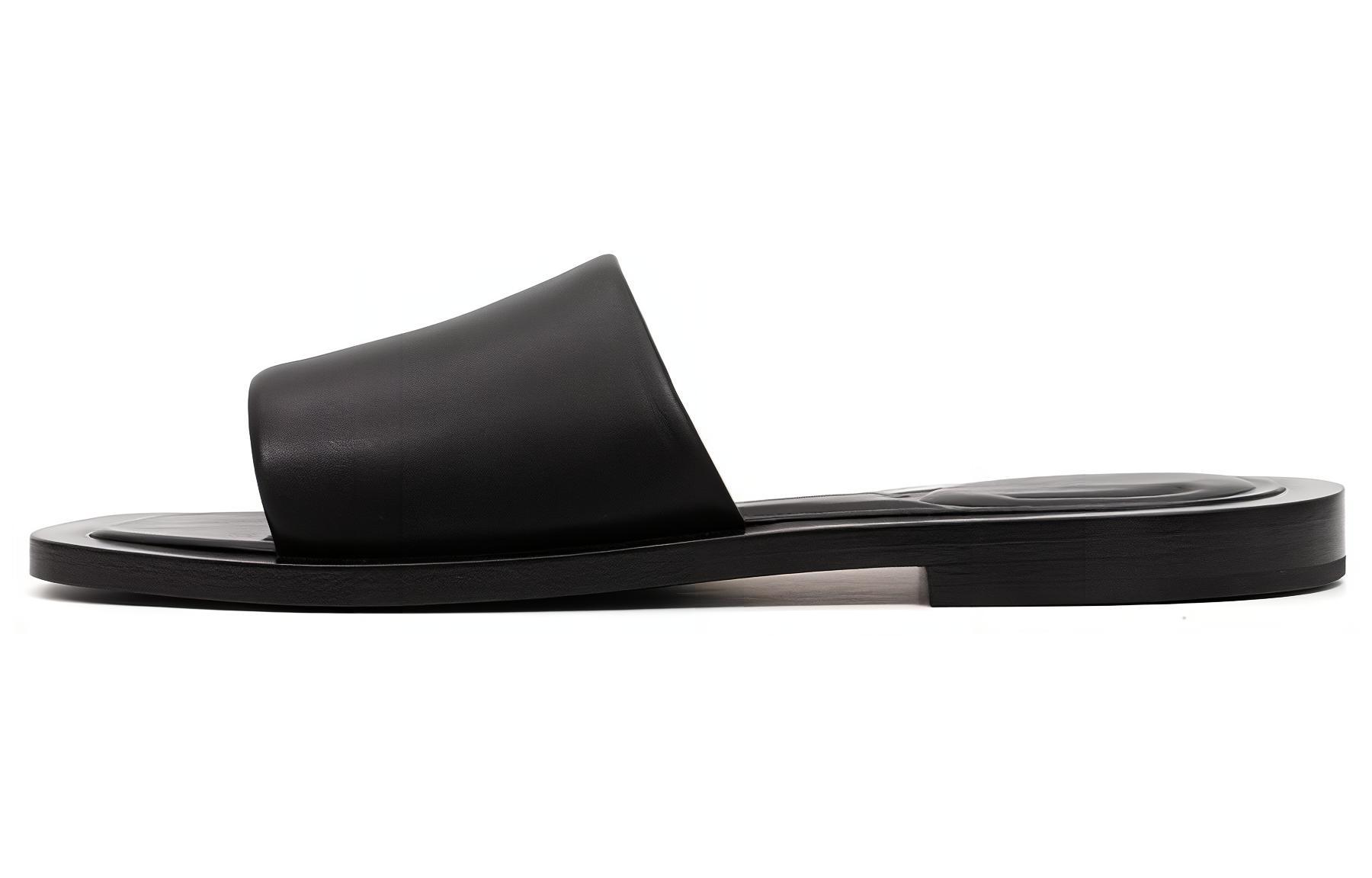 (Women) Balenciaga Slide 'Black Leather' 664519WA9101000