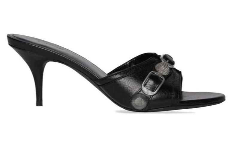 Order (W) Balenciaga Slide ''Confort en Cuir Noir'' 694347WAD4G1081