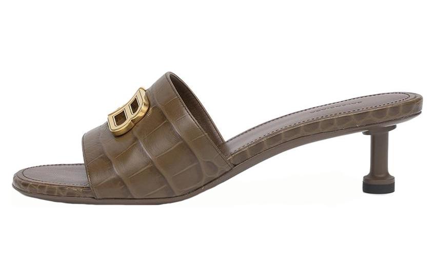 (Women) Balenciaga Slide 'Simplified Comfort Brown' 722309WBED12080