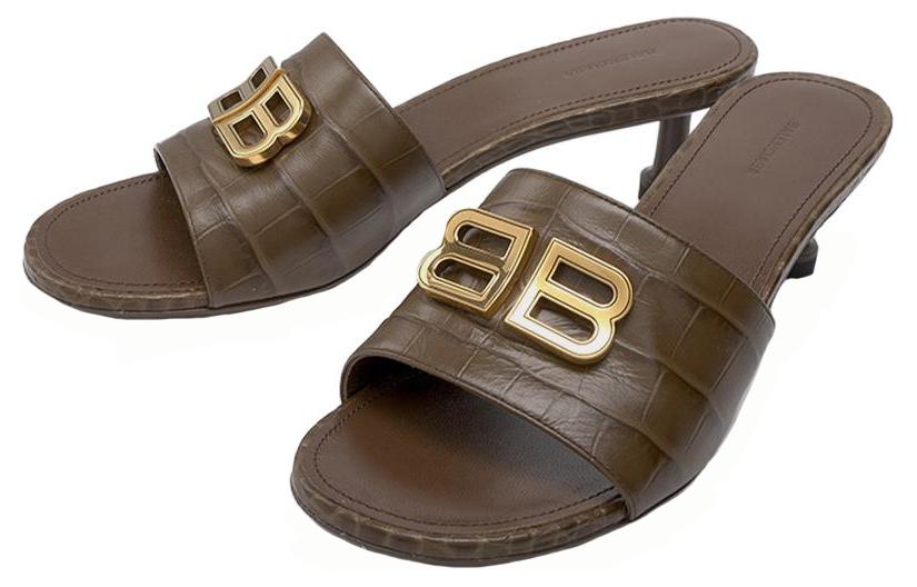 Lookbook (W) Balenciaga Slide ''Einfacher Komfort Braun'' 722309WBED12080