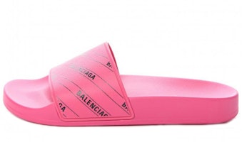 (Women) Balenciaga Slides 'Pink Logo' 578935W1S905878 (Women) Balenciaga Slides 'Pink Logo' 578935W1S905878