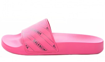 (Women) Balenciaga Slides 'Pink Logo' 578935W1S905878 (Women) Balenciaga Slides 'Pink Logo' 578935W1S905878