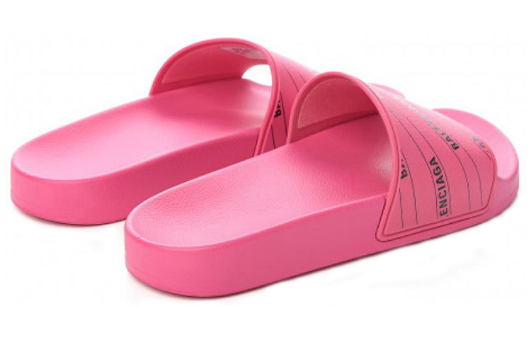 Shop (W) Balenciaga Slides 'Logo Pink' 578935W1S905878