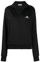 (Women) Balenciaga Slim-fit Letter Print Zip Jacket Black 601166TGV041070 (Women) Balenciaga Slim-fit Letter Print Zip Jacket Black 601166TGV041070