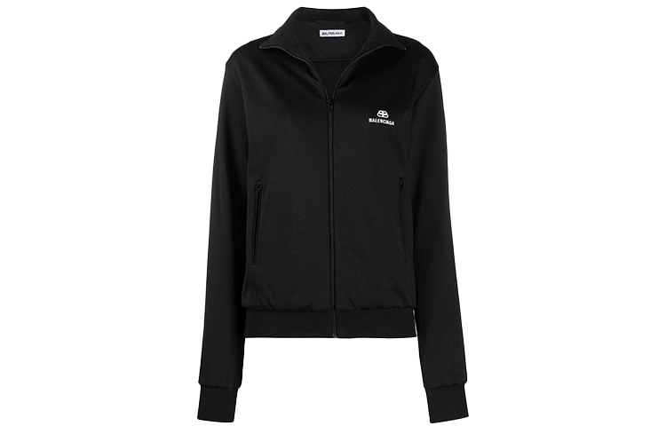 Order (W) Chaqueta Balenciaga Slim-fit con Estampado de Letras y Cremallera Negra. 601166TGV041070