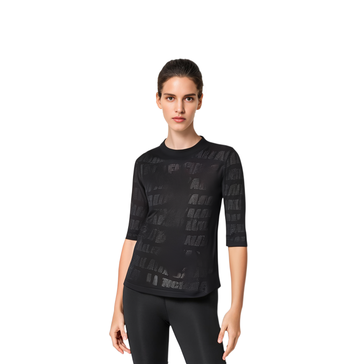 (Women) Balenciaga Slim Fit Crew Neck Short Sleeve T-Shirt Black 7507714D1B41000 圖 4