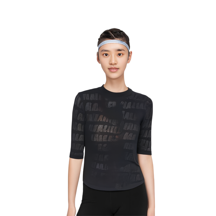 (Women) Balenciaga Slim Fit Crew Neck Short Sleeve T-Shirt Black 7507714D1B41000 圖 5