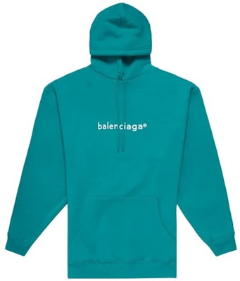 (Women) Balenciaga Small Logo Blue Hoodie 578135TJVA34741 Order (Women) Balenciaga Small Logo Blue Hoodie 578135TJVA34741